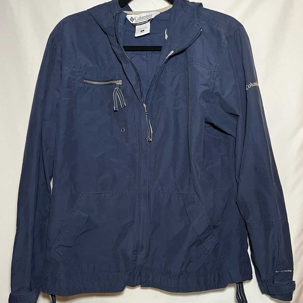 Columbia Womens Deep Blue Windbreaker